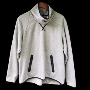 Champion Victory Fleece Grey Funnel Neck Top Sweater with Zip Pockets